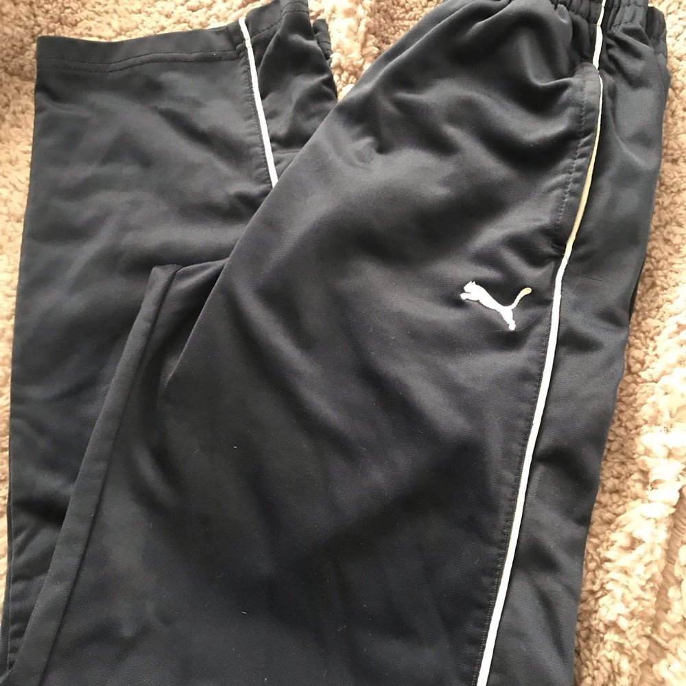 Puma track pants. Navy. Gently used.